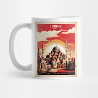 Edirne Turkey Sunset Vintage Retro Travel Tourism Mug